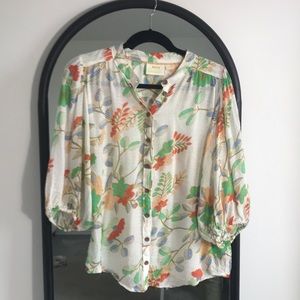 Anthropologie Top in Delicious Print